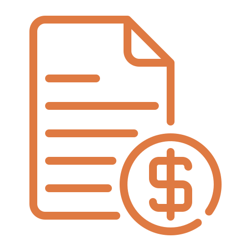 Document icon with dollar symbol